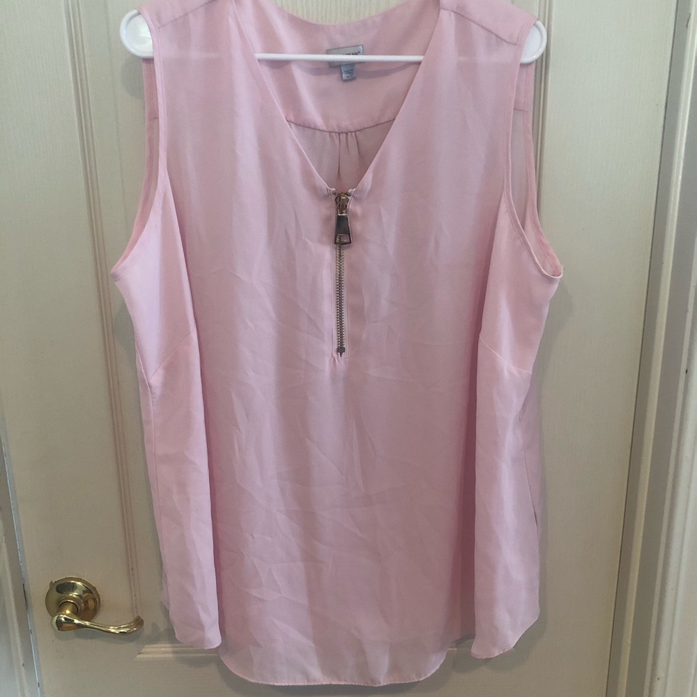 Avenue Pink Sleeveless Top